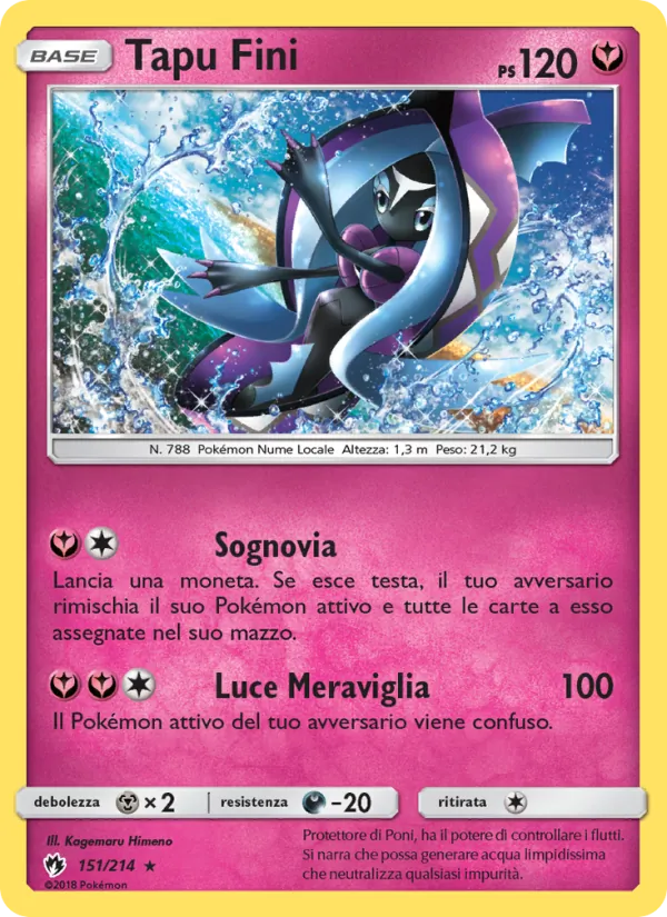 Carta Tapu Fini dell'espansione Tuoni Perduti, numero 151/214