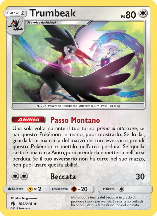 Carta Trumbeak dell'espansione Tuoni Perduti, numero 165/214