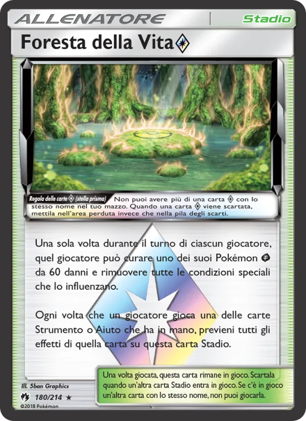 Carta Foresta della Vita ◇ dell'espansione Tuoni Perduti, numero 180/214