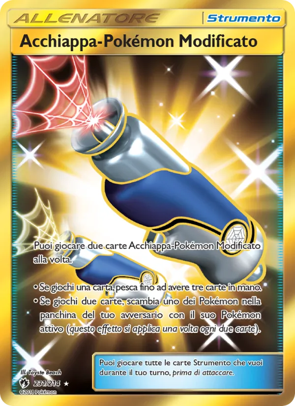 Carta Acchiappa-Pokémon Modificato dell'espansione Tuoni Perduti, numero 231/214