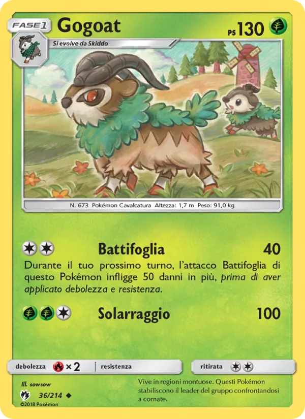 Carta Gogoat dell'espansione Tuoni Perduti, numero 36/214