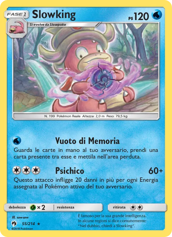 Carta Slowking dell'espansione Tuoni Perduti, numero 55/214