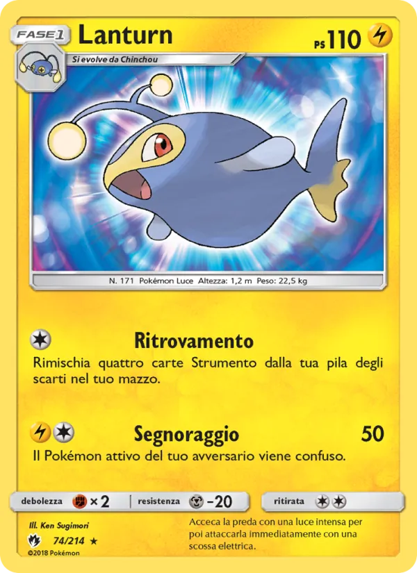 Carta Lanturn dell'espansione Tuoni Perduti, numero 74/214
