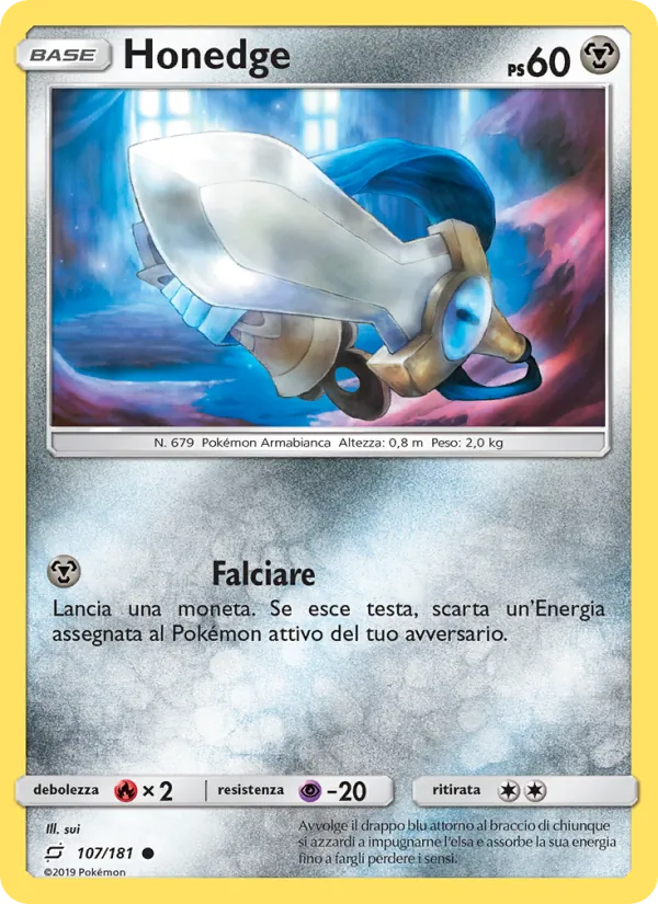 Carta Honedge dell'espansione Gioco di Squadra, numero 107/181