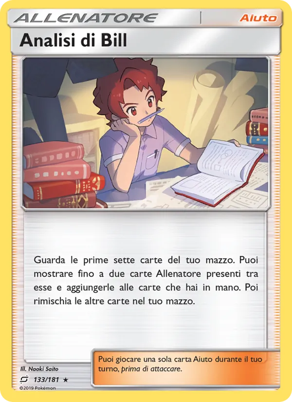 Carta Analisi di Bill dell'espansione Gioco di Squadra, numero 133/181