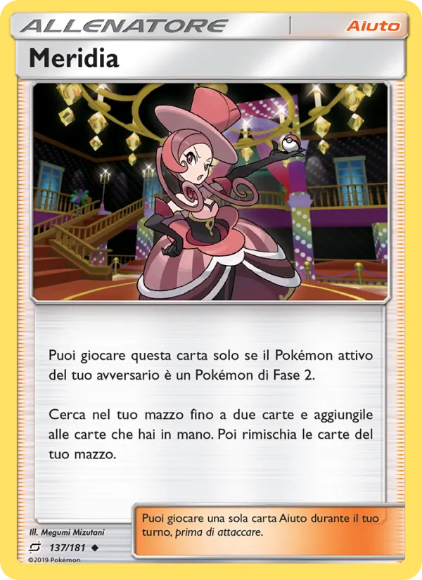 Carta Meridia dell'espansione Gioco di Squadra, numero 137/181