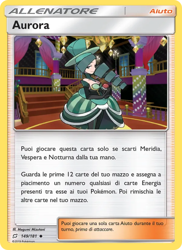 Carta Aurora dell'espansione Gioco di Squadra, numero 149/181