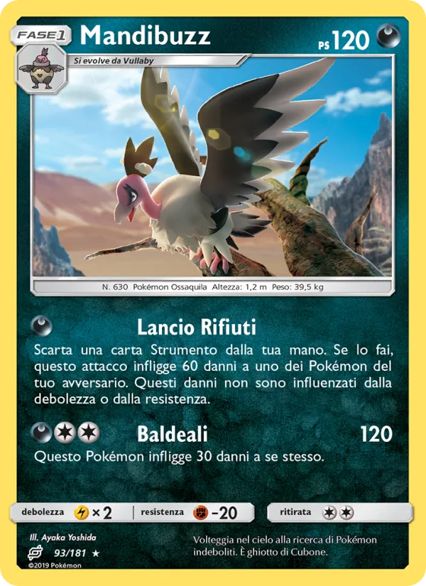 Carta Mandibuzz dell'espansione Gioco di Squadra, numero 93/181