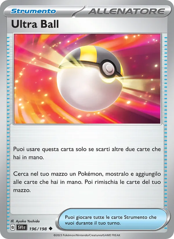 Carta Ultra Ball dell'espansione Scarlatto e Violetto, numero 196/198