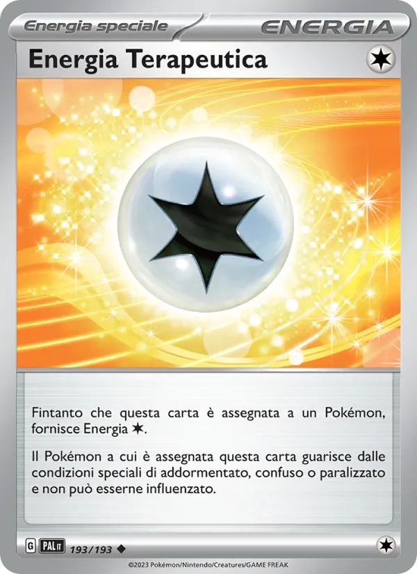 Carta Energia Terapeutica dell'espansione Evoluzioni a Paldea, numero 193/193