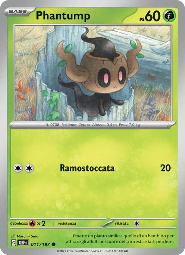 Carta Phantump dell'espansione Ossidiana Infuocata, numero 011/197