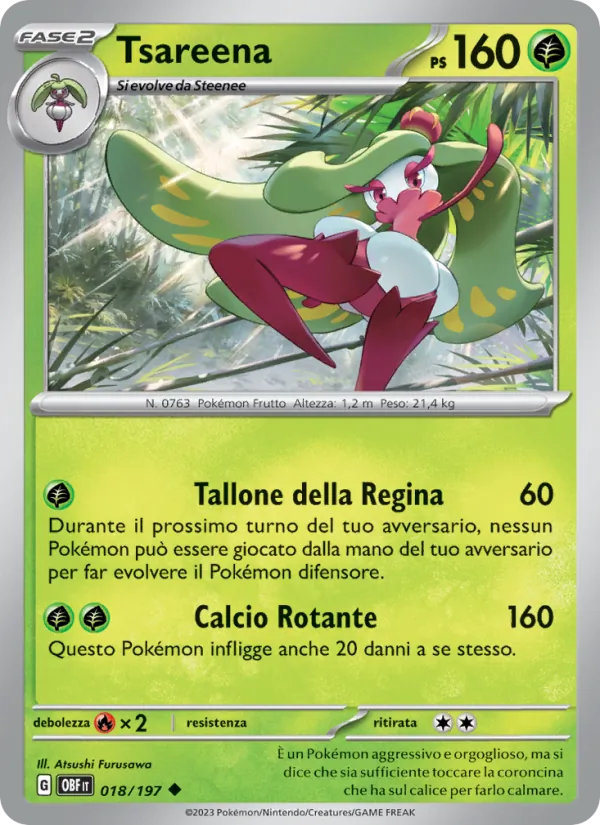 Carta Tsareena dell'espansione Ossidiana Infuocata, numero 018/197