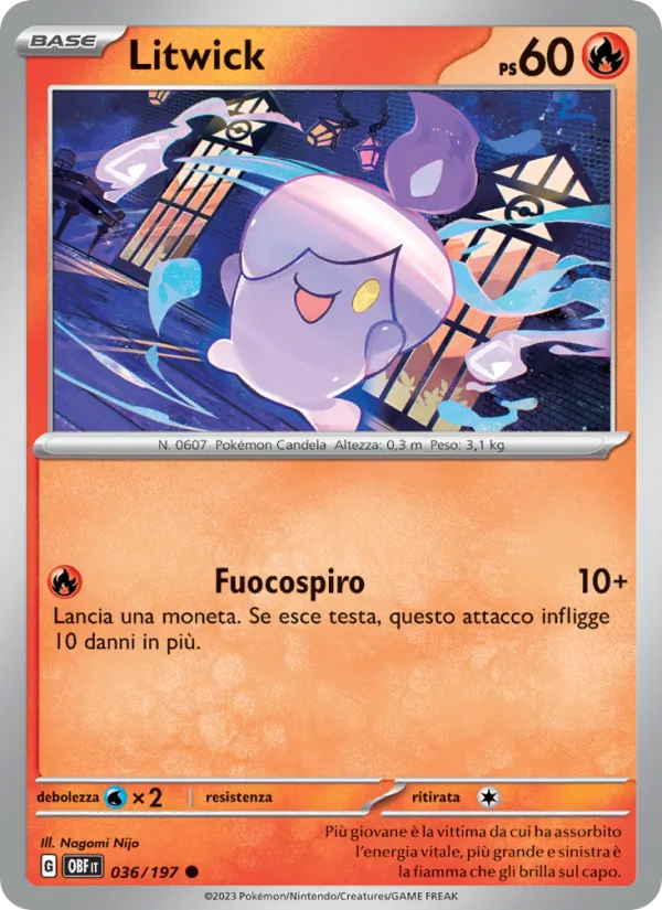Carta Litwick dell'espansione Ossidiana Infuocata, numero 036/197