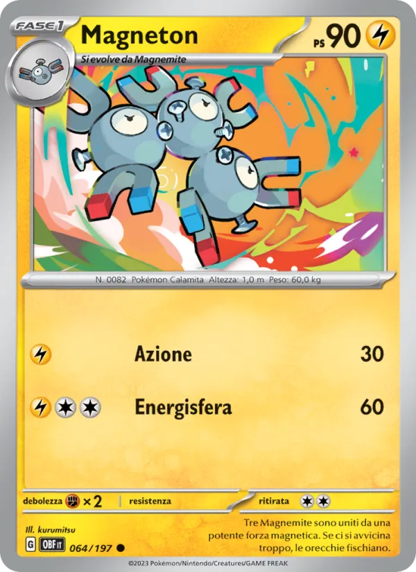 Carta Magneton dell'espansione Ossidiana Infuocata, numero 064/197