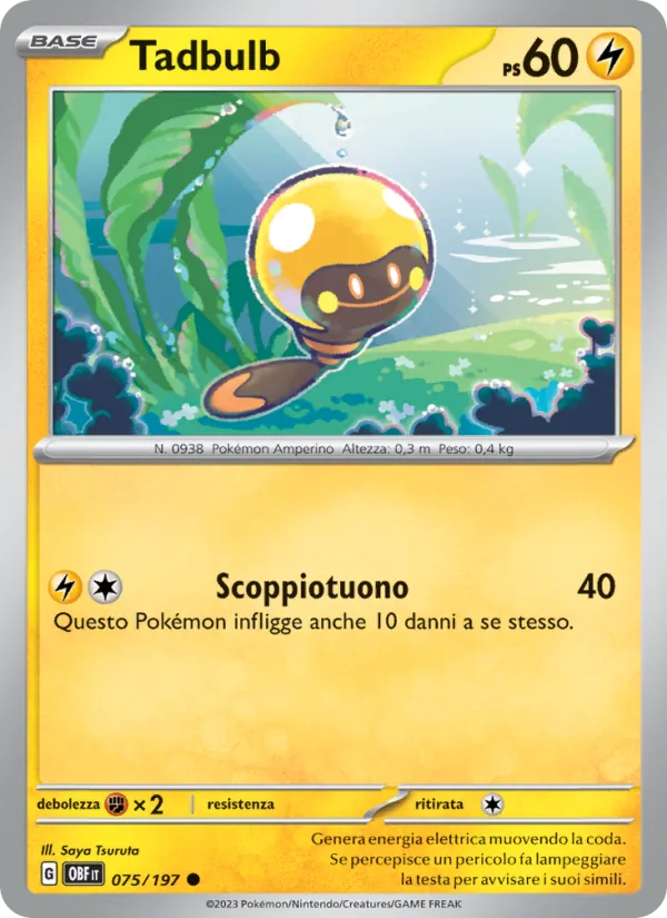Carta Tadbulb dell'espansione Ossidiana Infuocata, numero 075/197