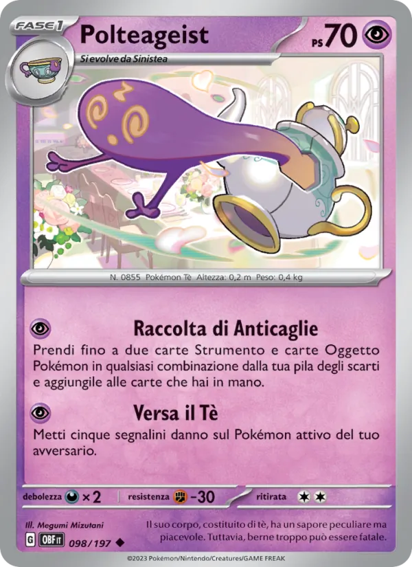 Carta Polteageist dell'espansione Ossidiana Infuocata, numero 098/197