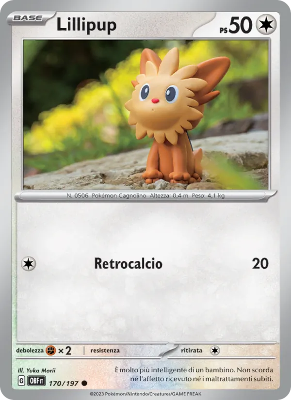 Carta Lillipup dell'espansione Ossidiana Infuocata, numero 170/197