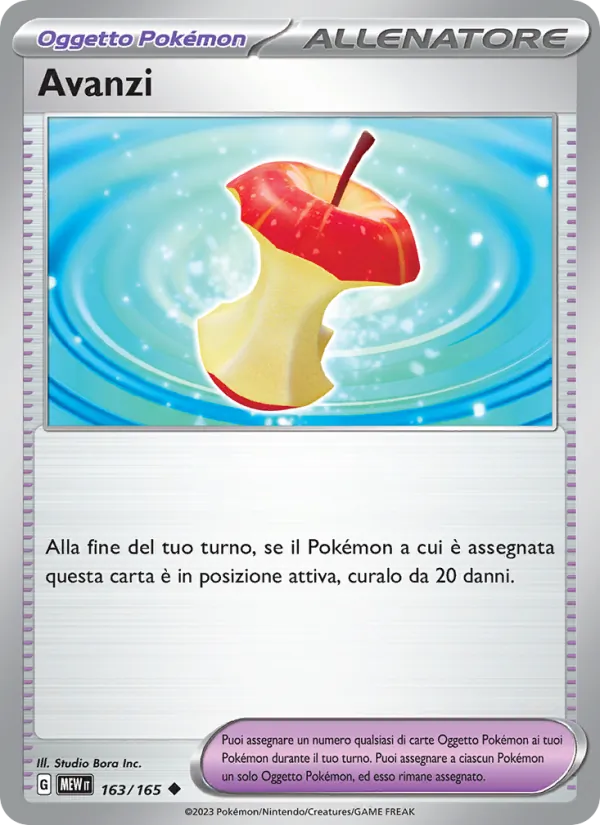 Carta Avanzi dell'espansione 151, numero 163/165