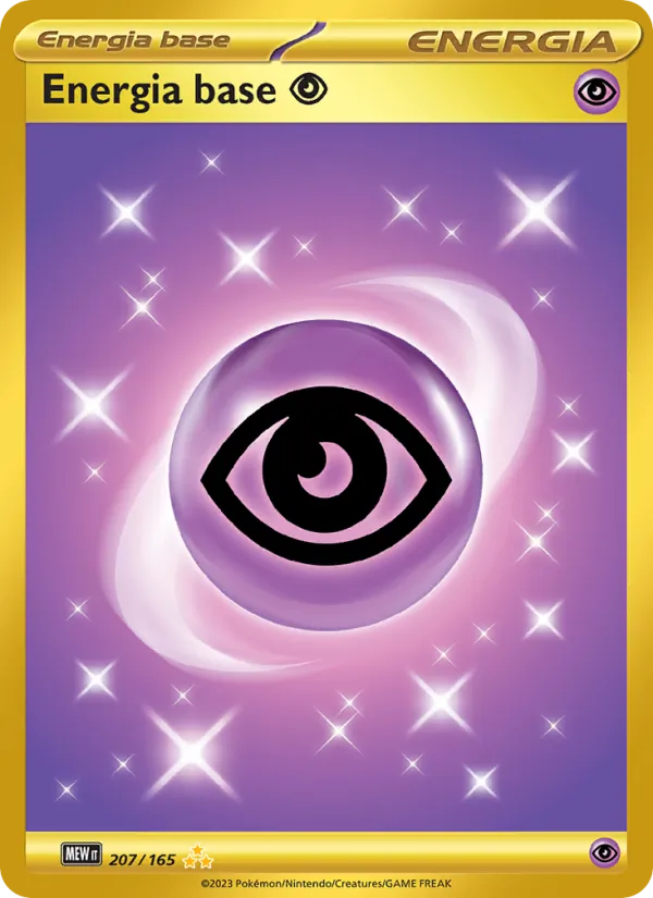 Carta Energia base Psychic dell'espansione 151, numero 207/165