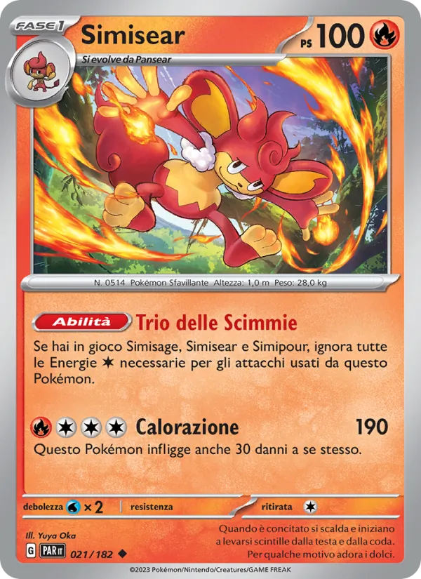 Carta Simisear dell'espansione Paradosso Temporale, numero 021/182