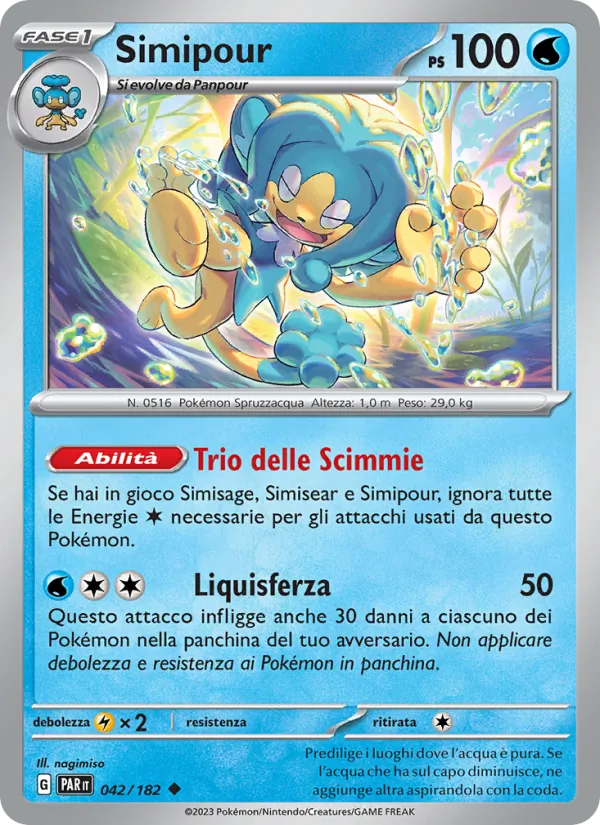 Carta Simipour dell'espansione Paradosso Temporale, numero 042/182