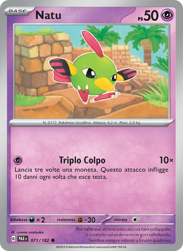 Carta Natu dell'espansione Paradosso Temporale, numero 071/182