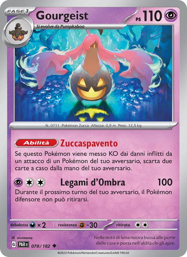 Carta Gourgeist dell'espansione Paradosso Temporale, numero 078/182