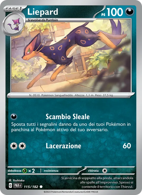 Carta Liepard dell'espansione Paradosso Temporale, numero 115/182