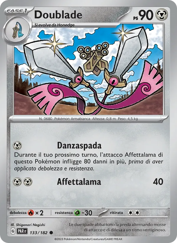 Carta Doublade dell'espansione Paradosso Temporale, numero 133/182