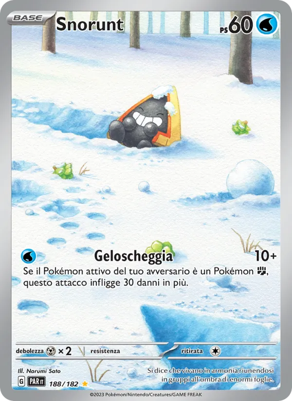 Carta Snorunt dell'espansione Paradosso Temporale, numero 188/182