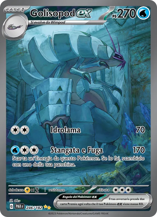 Carta Golisopod-ex dell'espansione Paradosso Temporale, numero 246/182