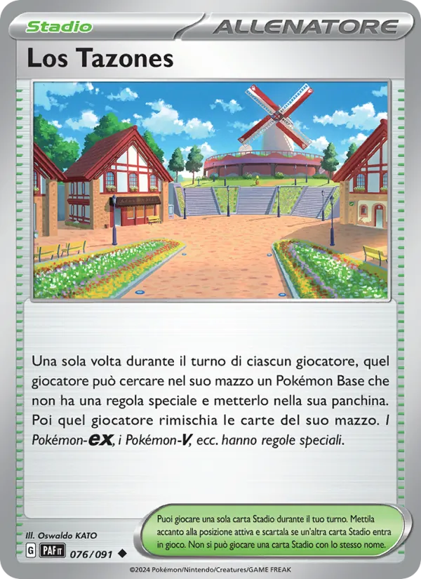 Carta Los Tazones dell'espansione Destino di Paldea, numero 076/91