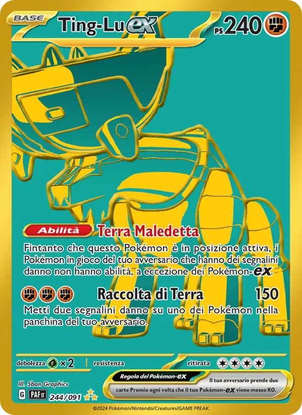 Carta Ting-Lu-ex dell'espansione Destino di Paldea, numero 244/91