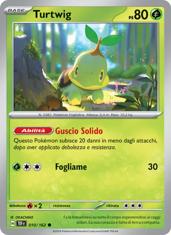 Carta Turtwig dell'espansione Cronoforze, numero 010/162