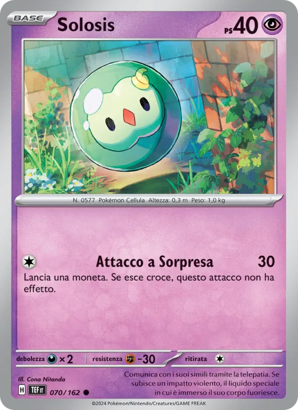 Carta Solosis dell'espansione Cronoforze, numero 070/162