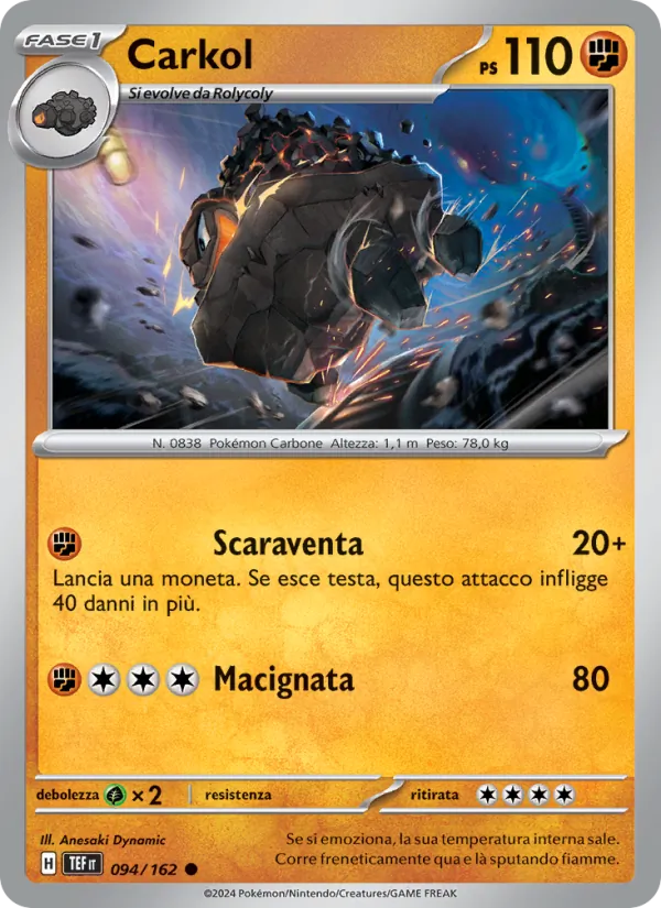Carta Carkol dell'espansione Cronoforze, numero 094/162
