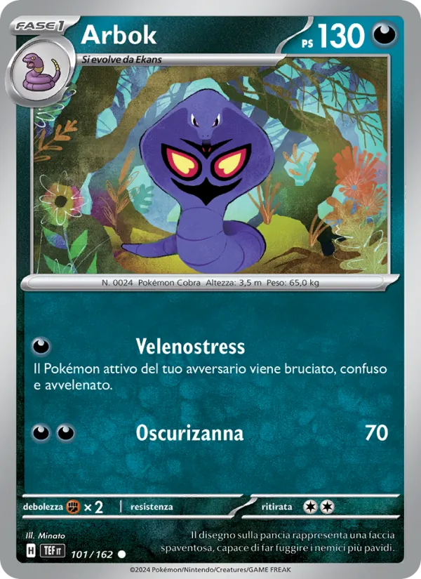 Carta Arbok dell'espansione Cronoforze, numero 101/162