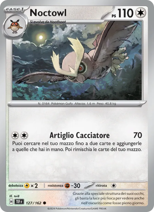 Carta Noctowl dell'espansione Cronoforze, numero 127/162