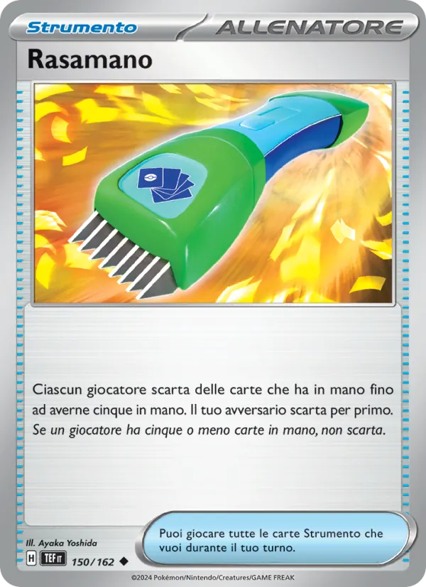Carta Rasamano dell'espansione Cronoforze, numero 150/162