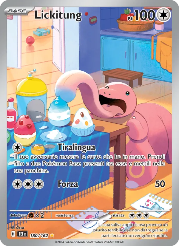 Carta Lickitung dell'espansione Cronoforze, numero 180/162