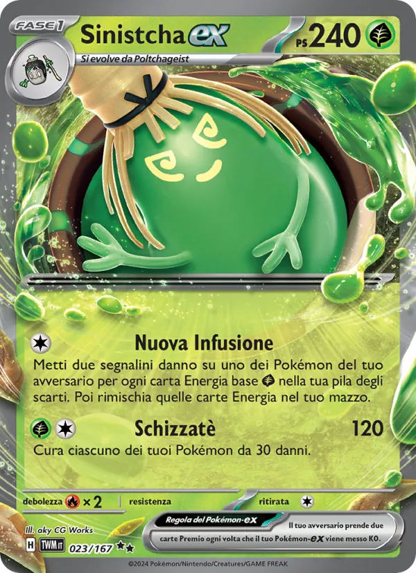 Carta Sinistcha-ex dell'espansione Crepuscolo Mascherato, numero 023/167
