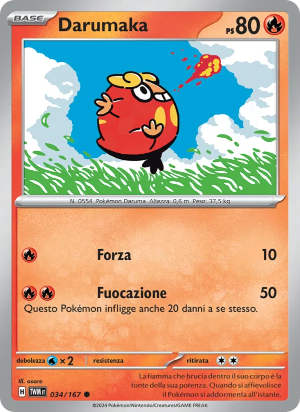 Carta Darumaka dell'espansione Crepuscolo Mascherato, numero 034/167