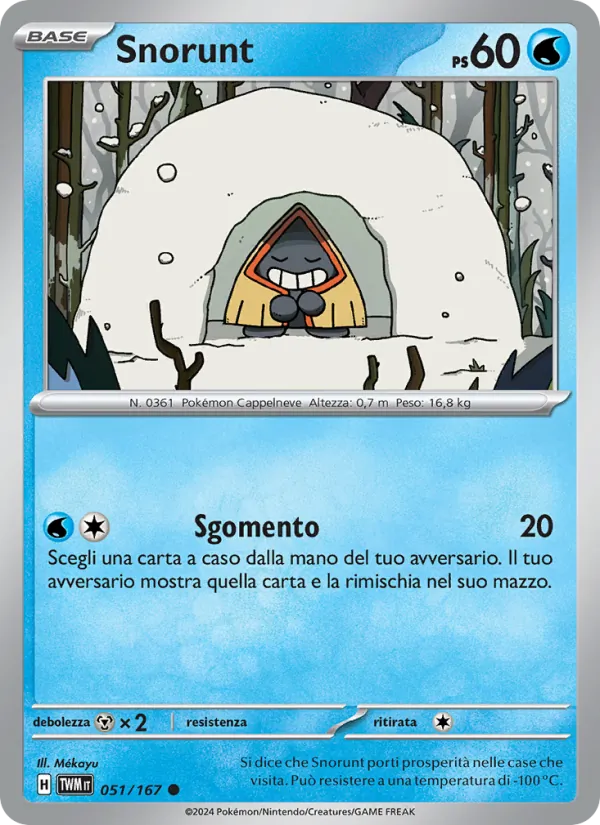 Carta Snorunt dell'espansione Crepuscolo Mascherato, numero 051/167