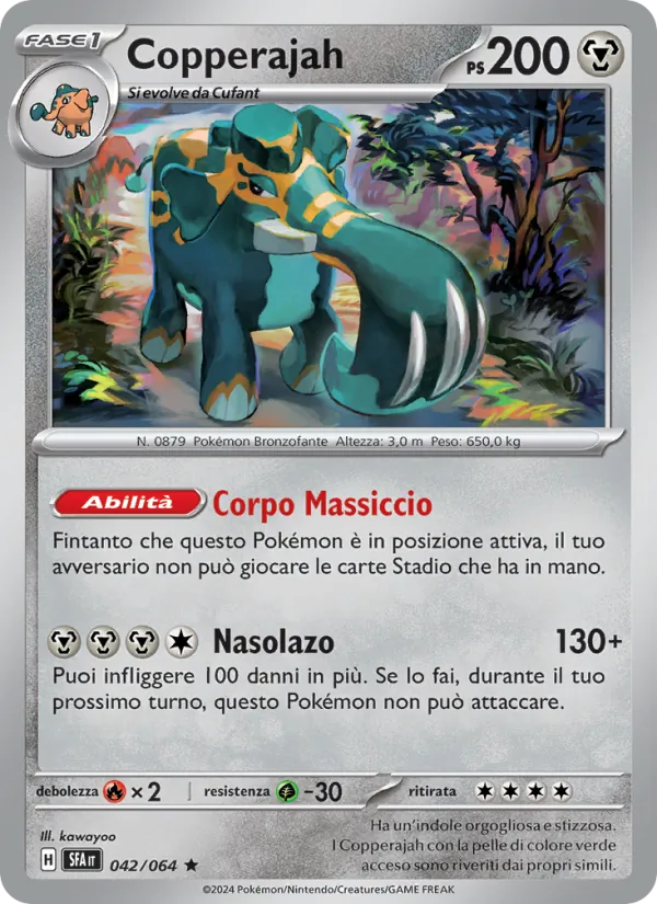 Carta Copperajah dell'espansione Segreto Fiabesco, numero 042/64