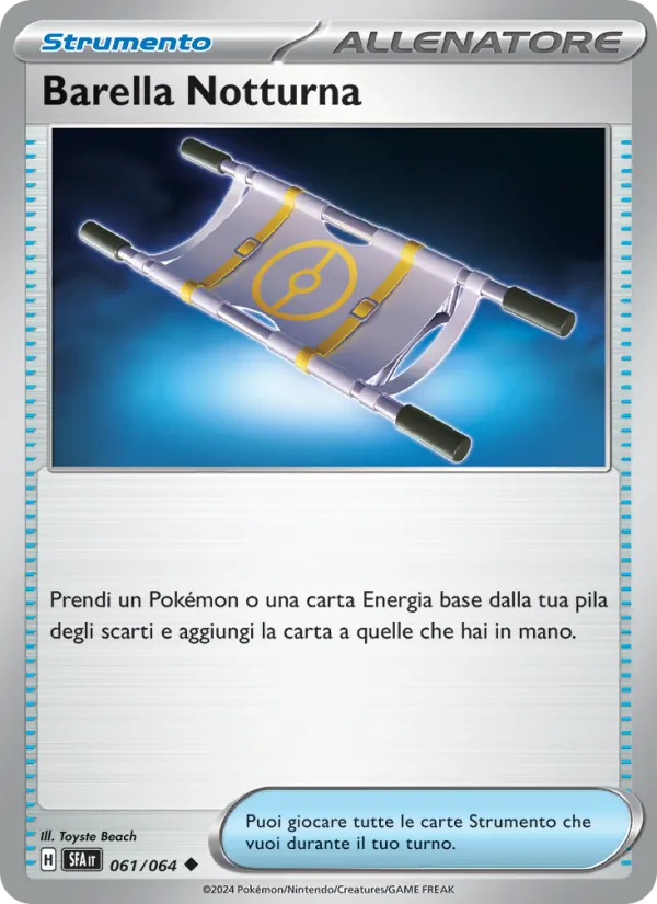 Carta Barella Notturna dell'espansione Segreto Fiabesco, numero 061/64