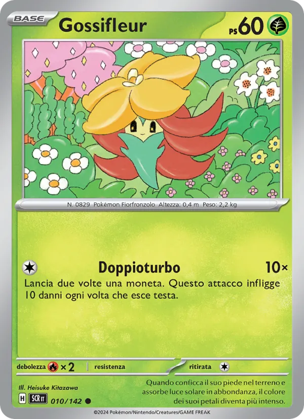 Carta Gossifleur dell'espansione Corona Astrale, numero 010/142
