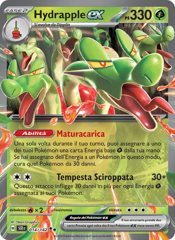 Carta Hydrapple-ex dell'espansione Corona Astrale, numero 014/142