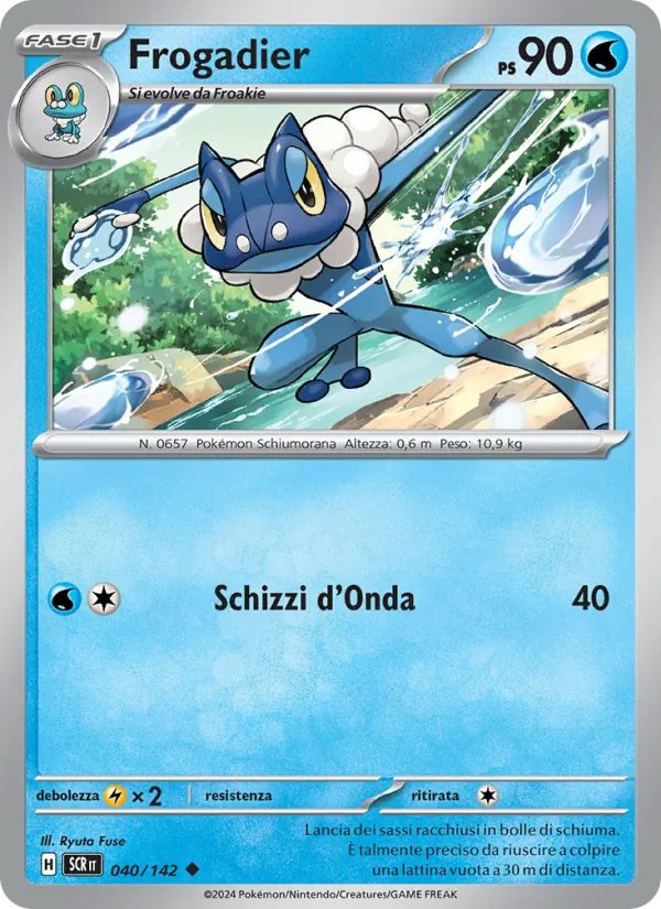 Carta Frogadier dell'espansione Corona Astrale, numero 040/142