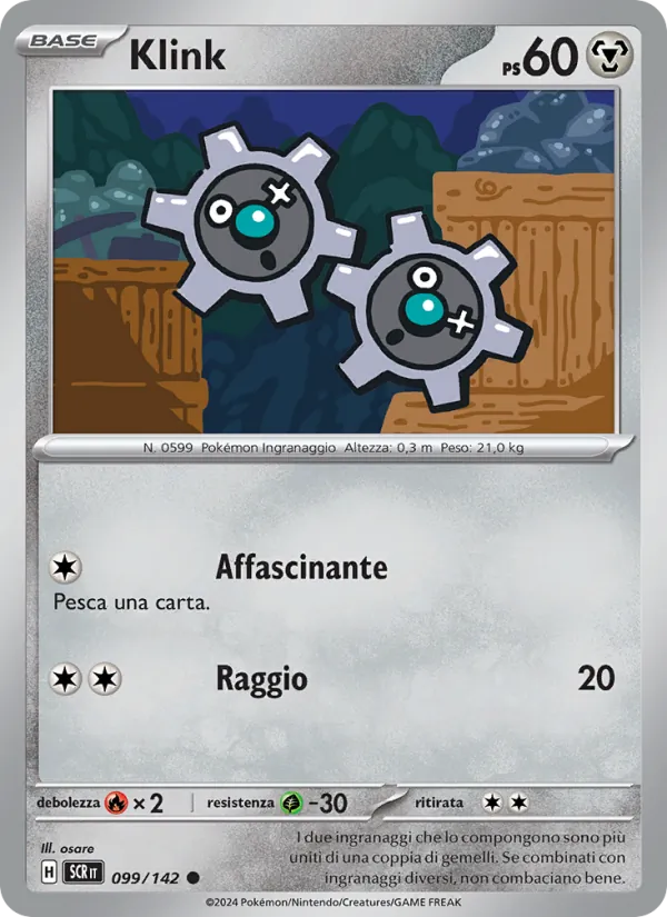 Carta Klink dell'espansione Corona Astrale, numero 099/142