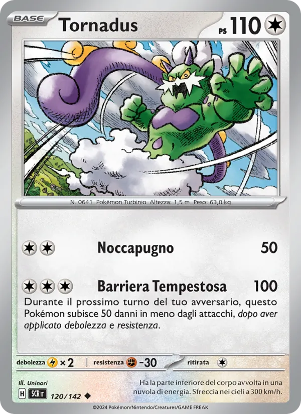 Carta Tornadus dell'espansione Corona Astrale, numero 120/142